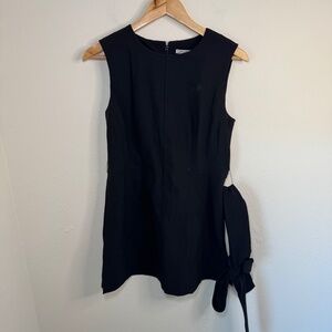 MM.LaFleur Dress Women's Size 8 Black Sleeveless Mini Belted Classic